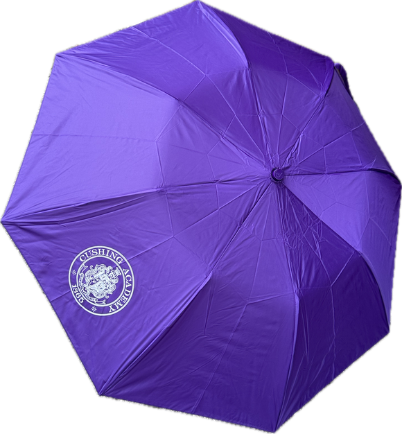 Purple umbrella with Cushing seal