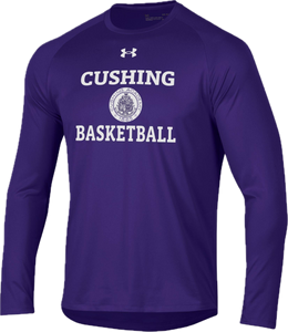 UA LS Basketball Tech Tee Purple