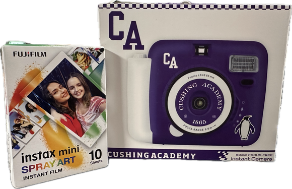 Cushing Academy Popoto Instant Camera w/Instax Mini Spray Art