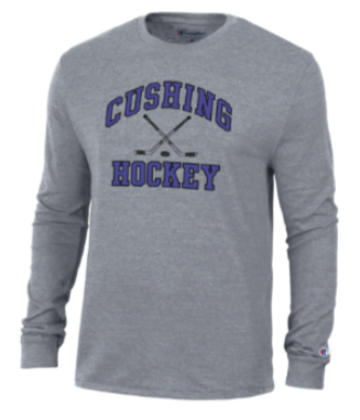 Champion Long Sleeve Hockey Tee Light Grey