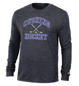 Champion Long Sleeve Hockey Tee Dark Grey
