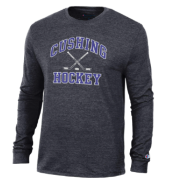 Champion Long Sleeve Hockey Tee Dark Grey
