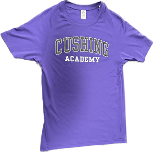 Cushing Academy purple poly Tee