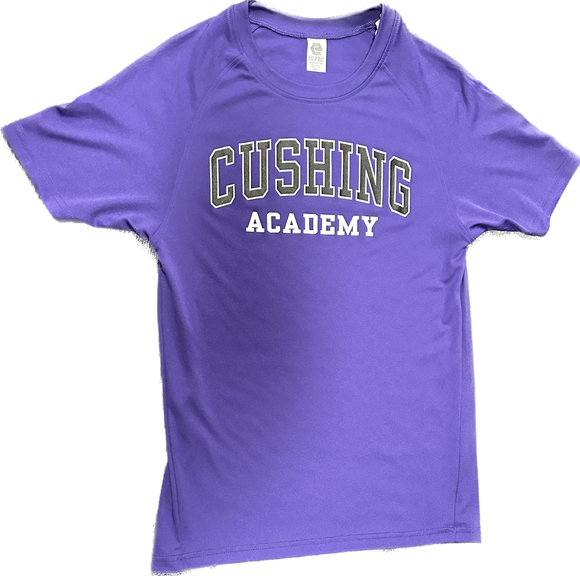 Cushing Academy purple poly Tee